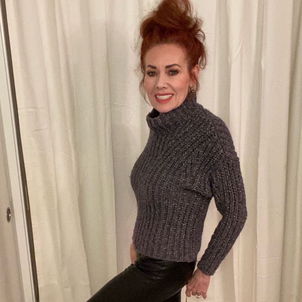 Xpress Gray Knit Sweater